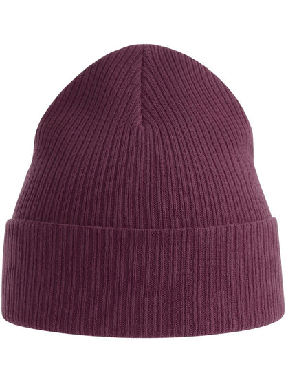 Nelson S Organic 2x1 Rib Cuffed Beanie — Burgundy [ABS-COLOUR:ACNELB:BO]