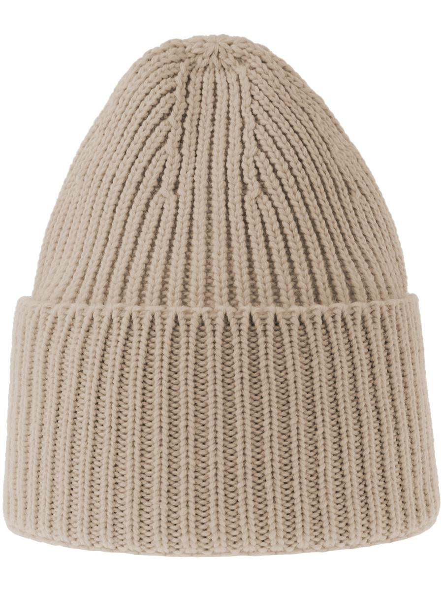 Oak Polylana Chunky Cuffed Beanie — Beige [ABS-COLOUR:ACOAKB:BE]
