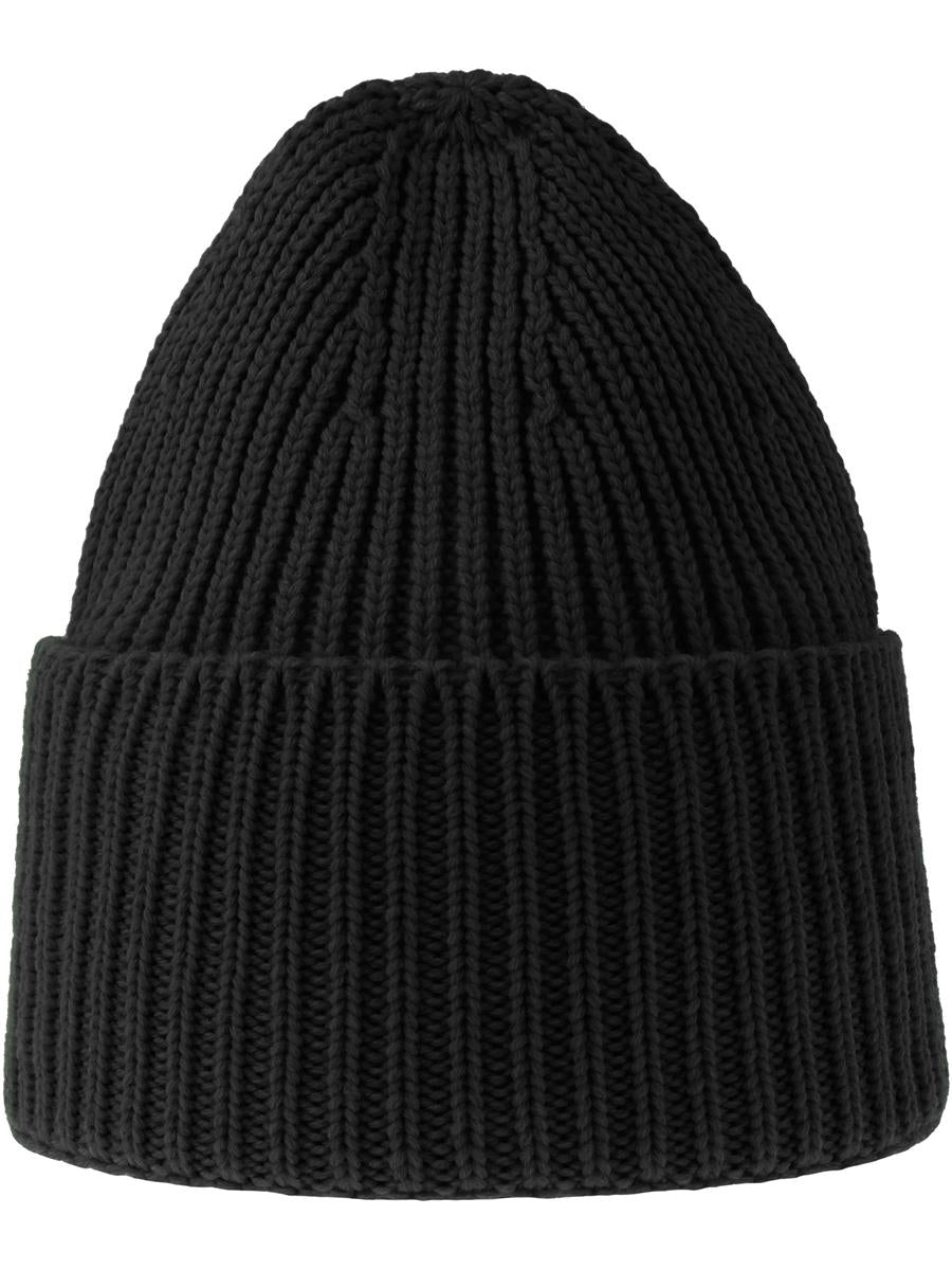 Oak Polylana Chunky Cuffed Beanie — Black [ABS-COLOUR:ACOAKB:NR]