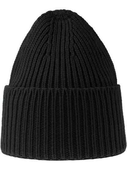 Oak Polylana Chunky Cuffed Beanie — Black [ABS-COLOUR:ACOAKB:NR]