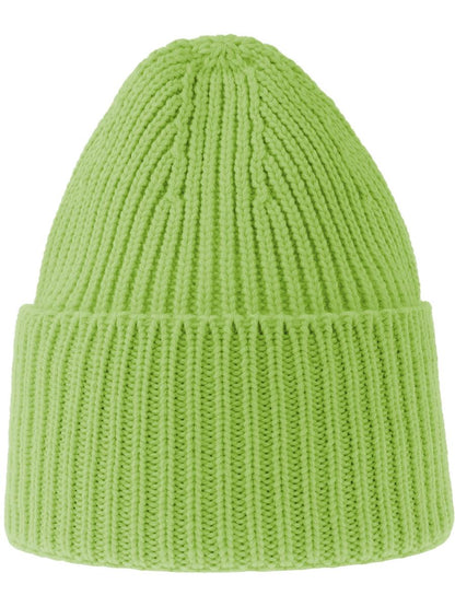Oak Polylana Chunky Cuffed Beanie — Acid Green [ABS-COLOUR:ACOAKB:VEAC]
