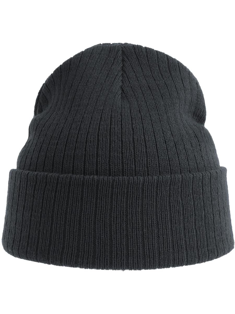 Rio Recycled 3x1 Rib Cuffed Beanie — Dark Grey Melange [ABS-COLOUR:ACRIOB:GSME]