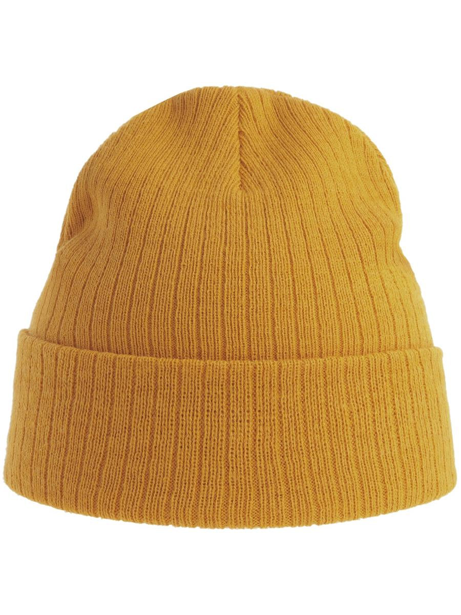Rio Recycled 3x1 Rib Cuffed Beanie — Mustard [ABS-COLOUR:ACRIOB:MO]