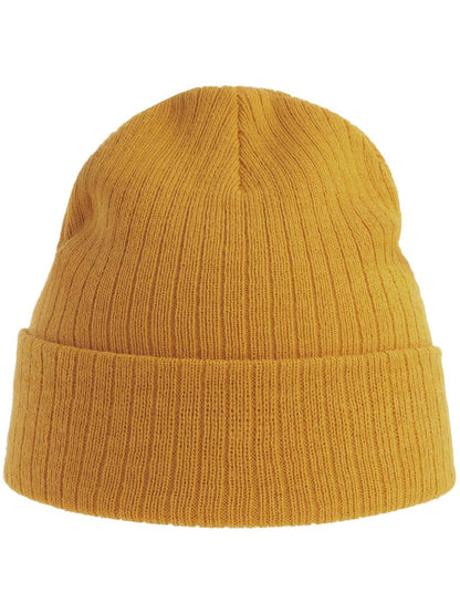 Rio Recycled 3x1 Rib Cuffed Beanie — Mustard [ABS-COLOUR:ACRIOB:MO]