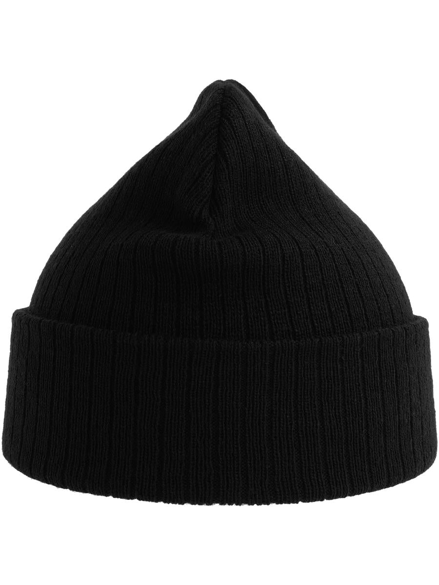 Rio Recycled 3x1 Rib Cuffed Beanie | ACRIOB — Black extra [ABS-COLOUR:ACRIOB:NR]