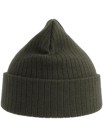 Rio Recycled 3x1 Rib Cuffed Beanie | ACRIOB — Olive extra [ABS-COLOUR:ACRIOB:OL]