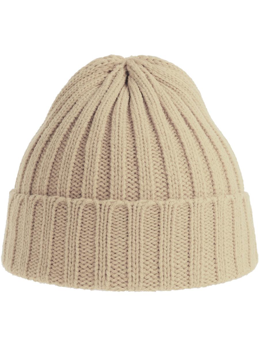 Shore Recycled Chunky Cuffed Beanie — Beige [ABS-COLOUR:ACSHOB:BE]