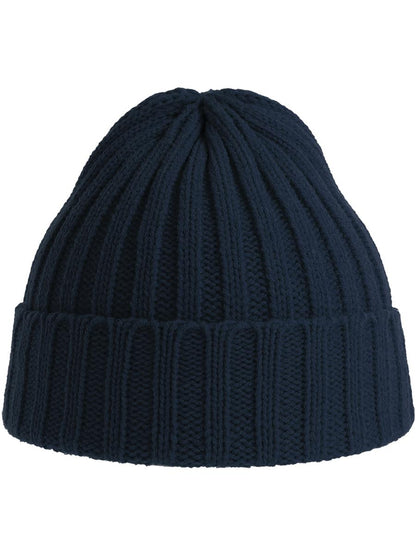 Shore Recycled Chunky Cuffed Beanie — Navy [ABS-COLOUR:ACSHOB:NV]
