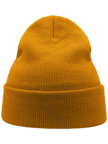 Wind S Recycled Beanie Double Skin Cuffed — Mustard [ABS-COLOUR:ACWINS:MO]