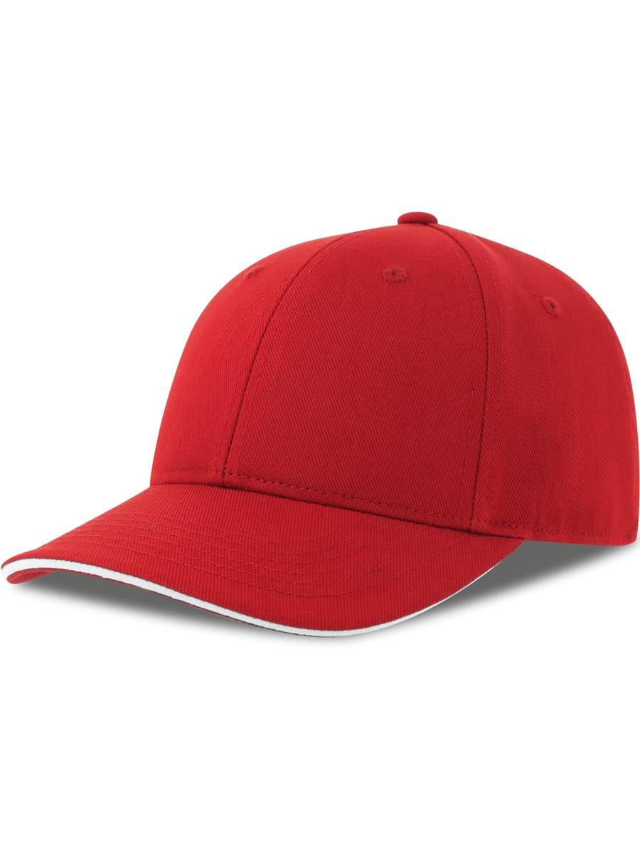 Liberty Sandwich Sustainable 6 Panel Cap — Red/White [ABS-COLOUR:ACLISS:ROBI]