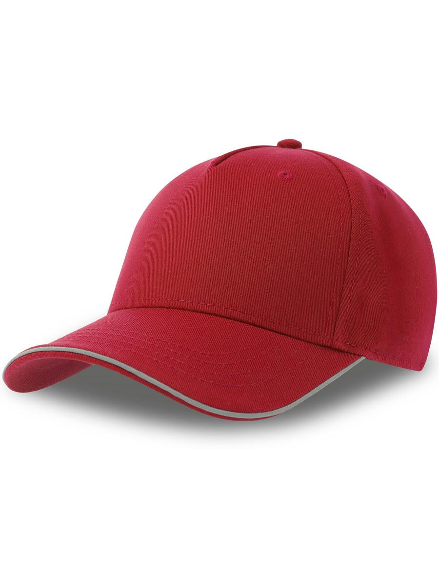 Reflect 5 Panel Sustainable Cap — Red [ABS-COLOUR:ACREFS:RO]