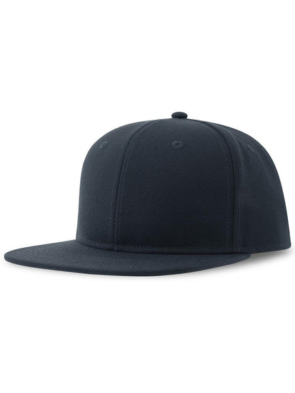 Snap Back Flat Visor 6 Panel Sustainable Cap — Navy [ABS-COLOUR:ACSNAS:NV]