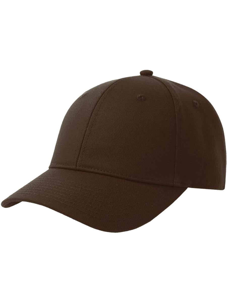 Hit S Twill Curved Visor 6 Panel Sustainable Structured Cap — Brown [ABS-COLOUR:ACHITS:MR]