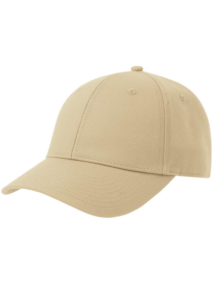 Hit S Twill Curved Visor 6 Panel Sustainable Structured Cap — Stone [ABS-COLOUR:ACHITS:ST]