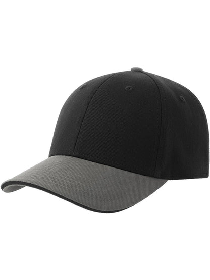 Liberty Sandwich Sustainable 6 Panel Cap — Black/Grey [ABS-COLOUR:ACLISS:NRGR]