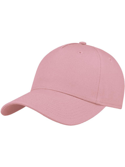 Shot S Curved Visor 5 Panel Sustainable Structured Cap — Pink [ABS-COLOUR:ACSHTS:RS]