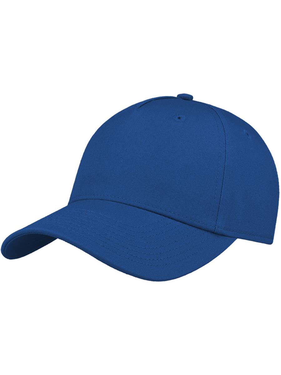 Shot S Curved Visor 5 Panel Sustainable Structured Cap — Royal [ABS-COLOUR:ACSHTS:RY]