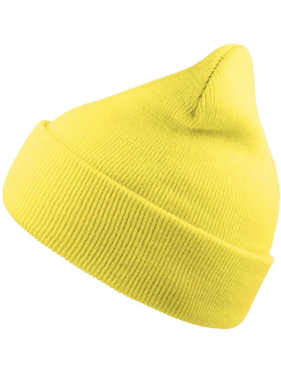 Wind S Recycled Beanie Double Skin Cuffed — Light Yellow [ABS-COLOUR:ACWINS:GICH]
