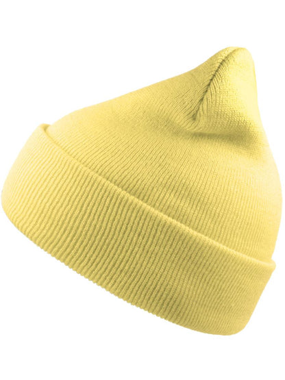 Wind S Recycled Beanie Double Skin Cuffed — Lemonade [ABS-COLOUR:ACWINS:LE]