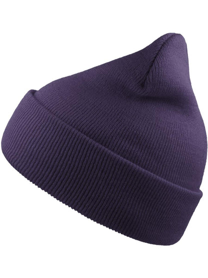 Wind S Recycled Beanie Double Skin Cuffed — Purple [ABS-COLOUR:ACWINS:VI]