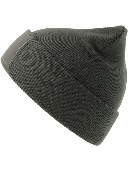 Wind S Patch Recycled Beanie Double Skin Cuffed
