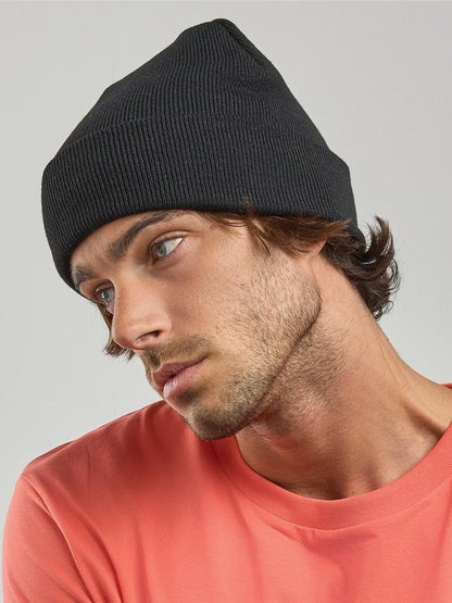 # Wind Beanie With Turn Up Double Skin