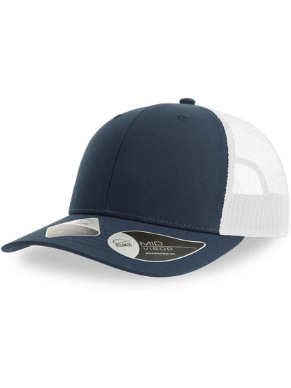 Bryce Recycled Trucker 6 Panel Cap — Navy/White [ABS-COLOUR:ACBRYC:NVBI]