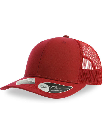 Bryce Recycled Trucker 6 Panel Cap — Red/Red [ABS-COLOUR:ACBRYC:RORO]