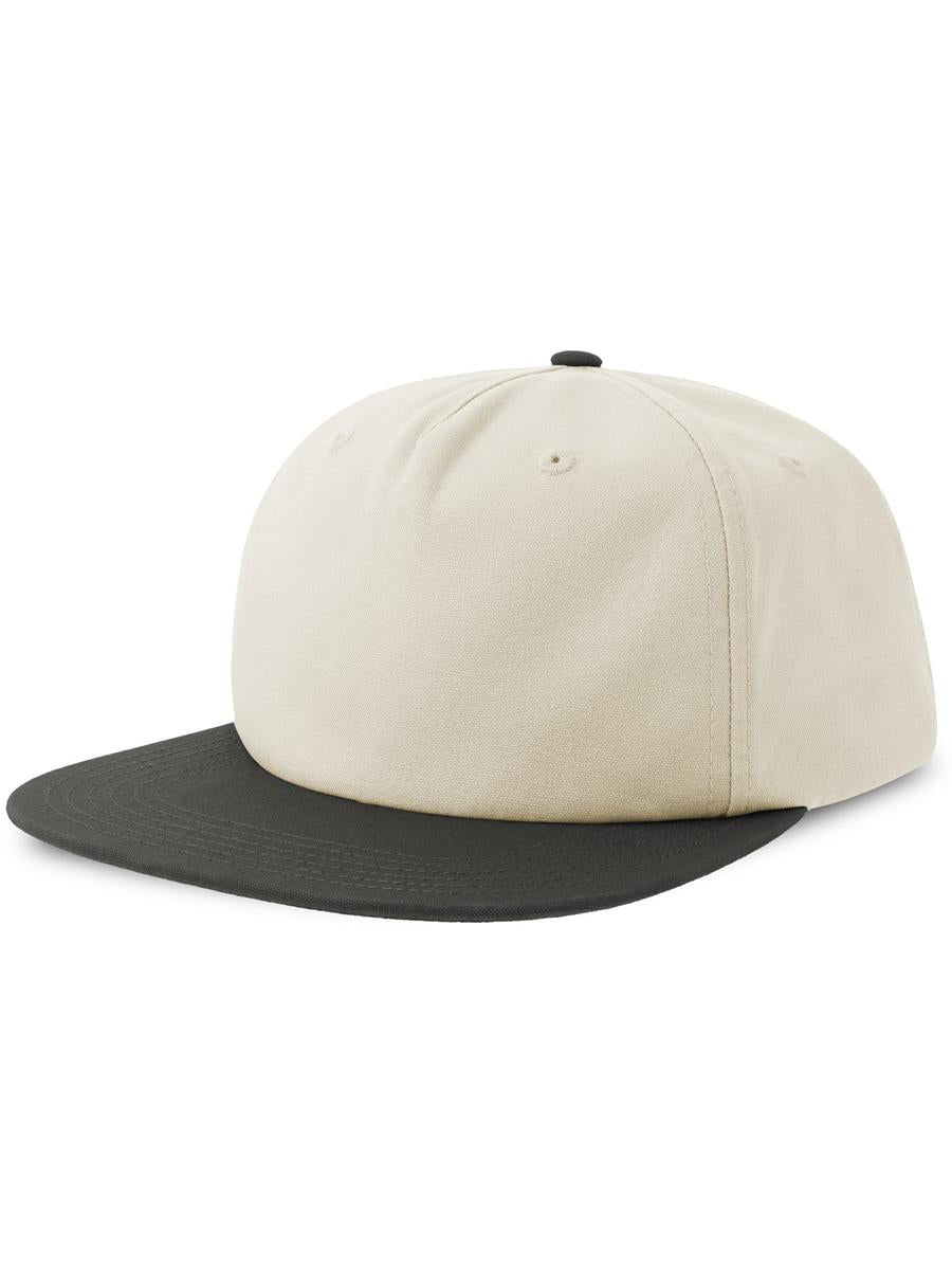 Cruz Snapback 5 Panel Sustainable Cap — Off White/Dark Grey [ABS-COLOUR:ACCRUZ:PAGS]