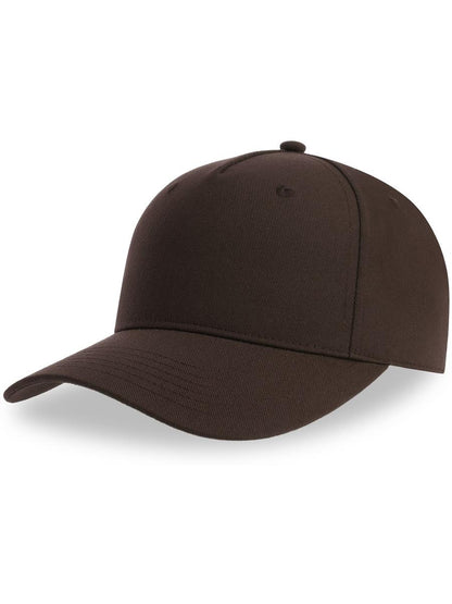 Fiji Recycled Polyester 5 Panel Cap — Brown [ABS-COLOUR:ACFIJC:MR]