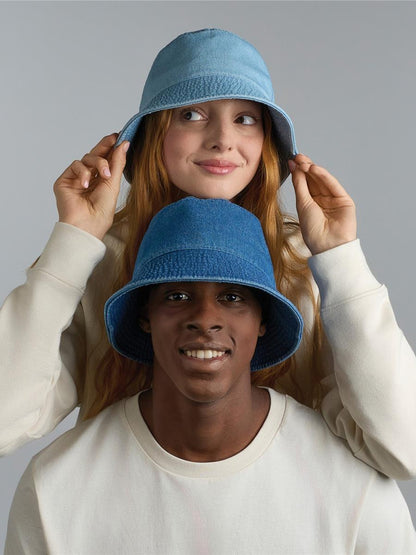 Dana Unstructured Denim Recycled Bucket Hat