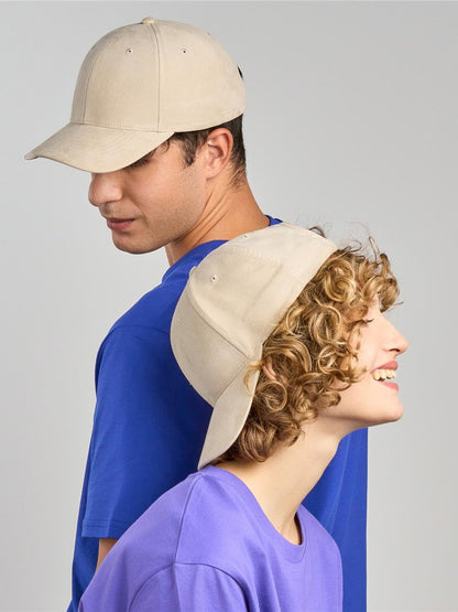Fam S 6 Panel Structured Low Profile Mid Visor Suede Recycled Cap