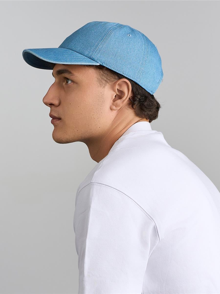 Iraya 5 Panel Unstructured Low Profile Mid Visor Denim Recycled Cap
