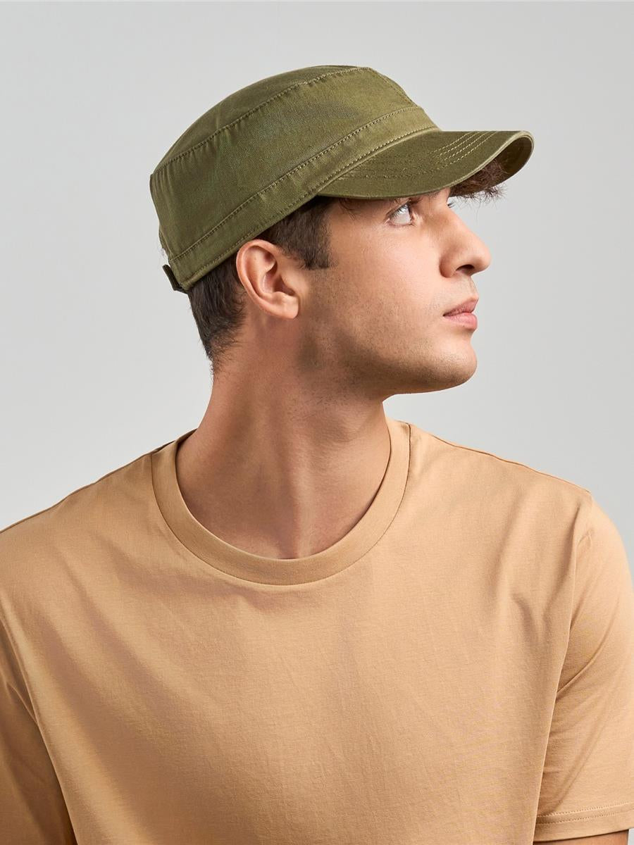 Uniform S 2 Panel Unstructured Curved Visor Twill Organic Military Cap