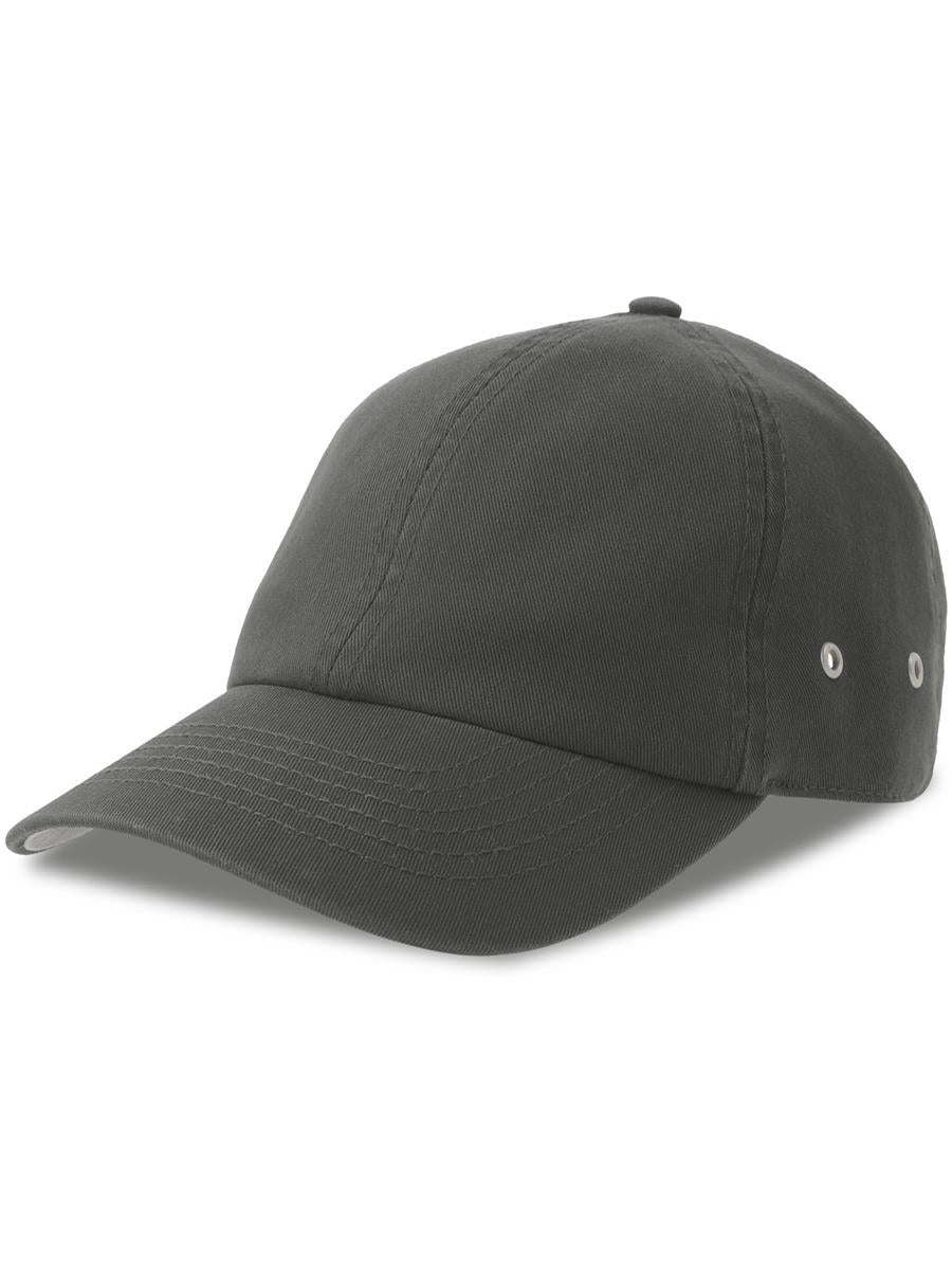 Action S 6 Panel Unstructured Low Profile Curved Visor Chino Organic Cap — Dark Grey [ABS-COLOUR:ACACTN:GRSC]