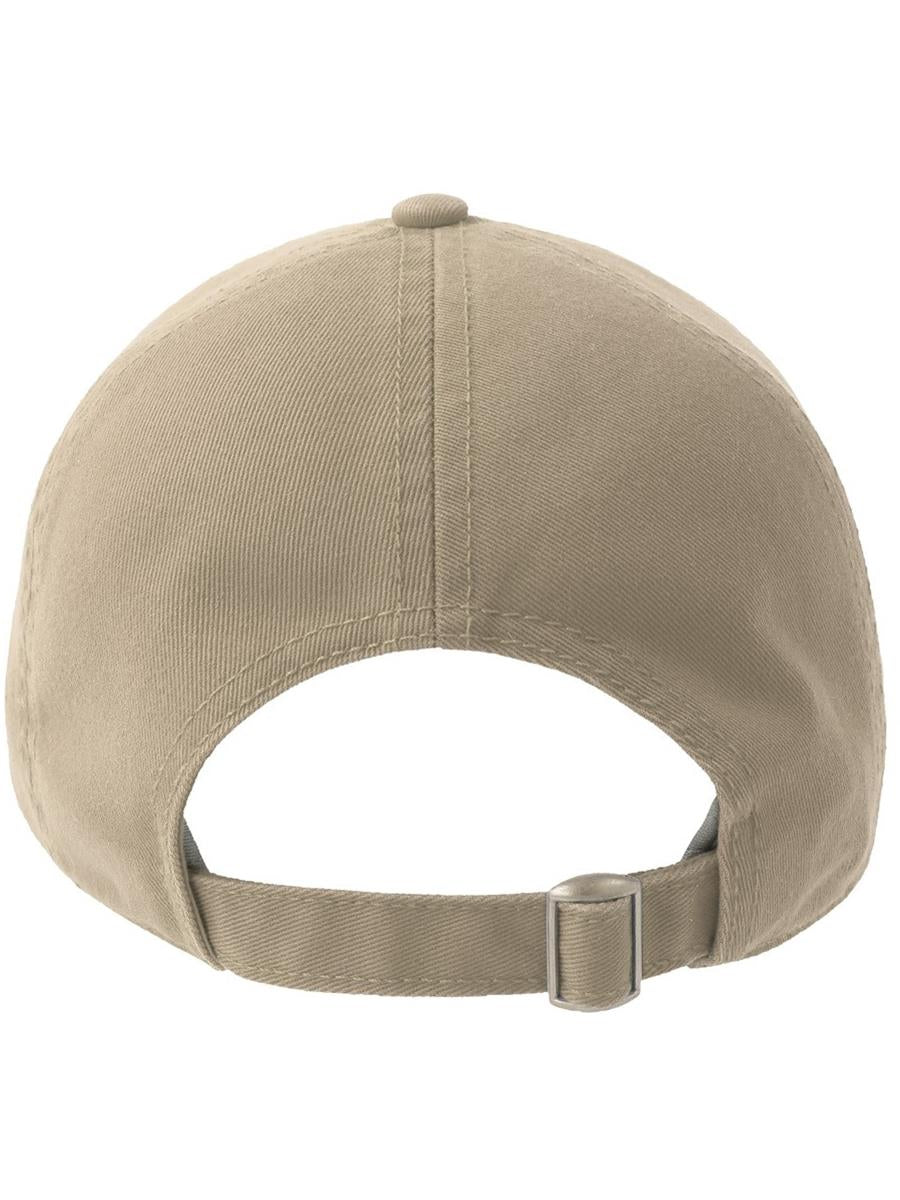 Action S 6 Panel Unstructured Low Profile Curved Visor Chino Organic Cap — Khaki [ABS-COLOUR:ACACTN:KA]