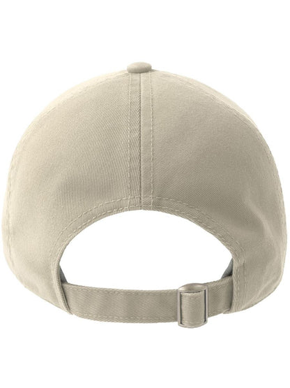 Action S 6 Panel Unstructured Low Profile Curved Visor Chino Organic Cap — Stone [ABS-COLOUR:ACACTN:ST]