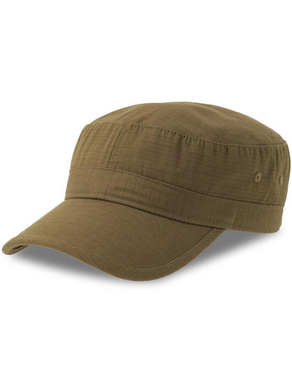 Army S 1 Panel Unstructured Curved Visor Ripstop Organic Military Cap — Olive [ABS-COLOUR:ACARMY:OL]