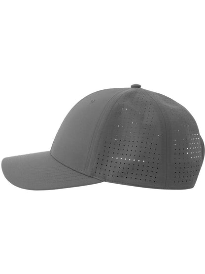 Breezy S 6 Panel Structured Mid Profile Mid Visor Nylon Recycled Trucker Cap — Dark Grey [ABS-COLOUR:ACBRZY:GRSC]