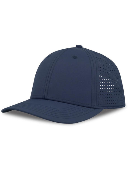 Breezy S 6 Panel Structured Mid Profile Mid Visor Nylon Recycled Trucker Cap — Navy [ABS-COLOUR:ACBRZY:NV]