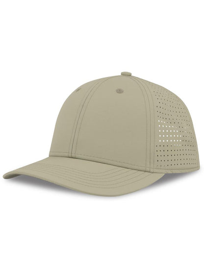 Breezy S 6 Panel Structured Mid Profile Mid Visor Nylon Recycled Trucker Cap — Stone [ABS-COLOUR:ACBRZY:ST]