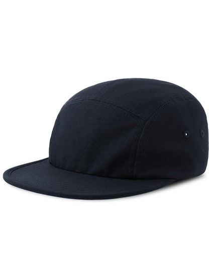 Darwin 5 Panel Unstructured Low Profile Flat Visor Organic Camper Cap