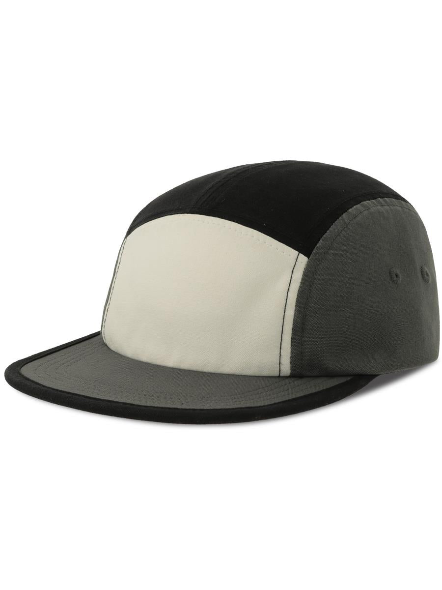 Darwin 5 Panel Unstructured Low Profile Flat Visor Organic Camper Cap