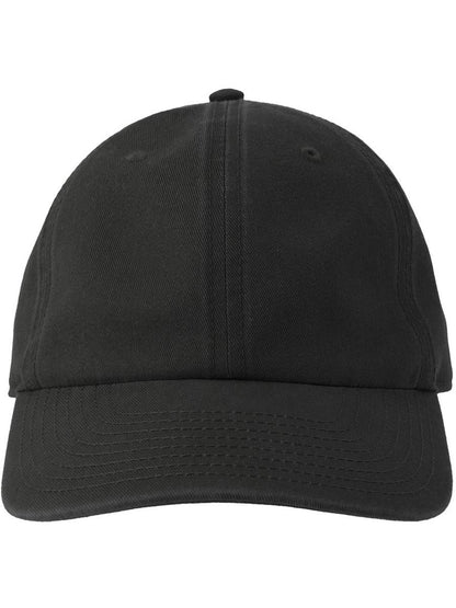Digg S 6 Panel Unstructured Low Profile Mid Visor Pigment Dyed Recycled Cap — Black [ABS-COLOUR:ACDGGS:NR]