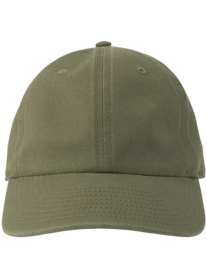 Digg S 6 Panel Unstructured Low Profile Mid Visor Pigment Dyed Recycled Cap — Olive [ABS-COLOUR:ACDGGS:OL]