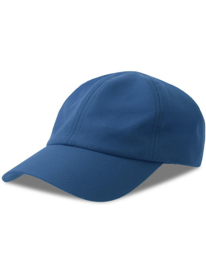 Isar 6 Panel Unstructured Low Profile Mid Visor Jacquard Recycled Cap — Royal [ABS-COLOUR:ACISAR:RY]