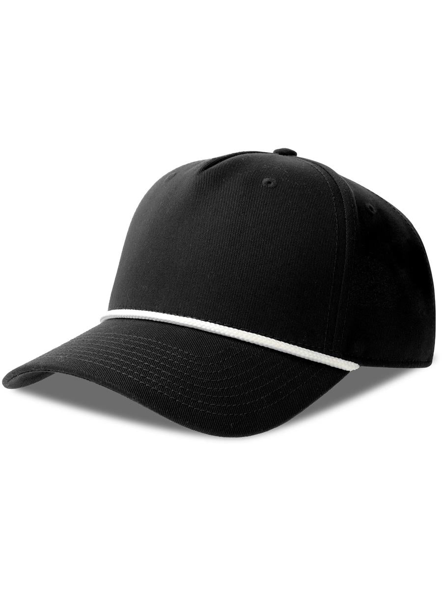 Paka 5 Panel Structured High Profile Mid Visor With Rope Recycled Cap