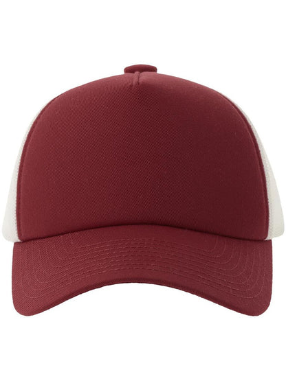 Record S 5 Panel Structured High Profile Mid Visor Recycled Trucker Cap