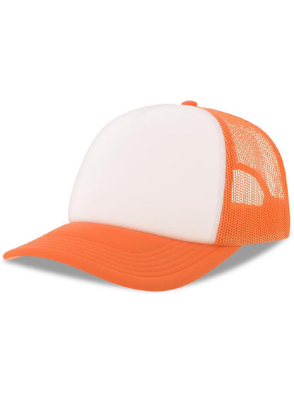Rapper S 5 Panel Structured Foam Mid Profile Curved Visor Recycled Trucker Cap