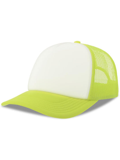 Rapper S 5 Panel Structured Foam Mid Profile Curved Visor Recycled Trucker Cap
